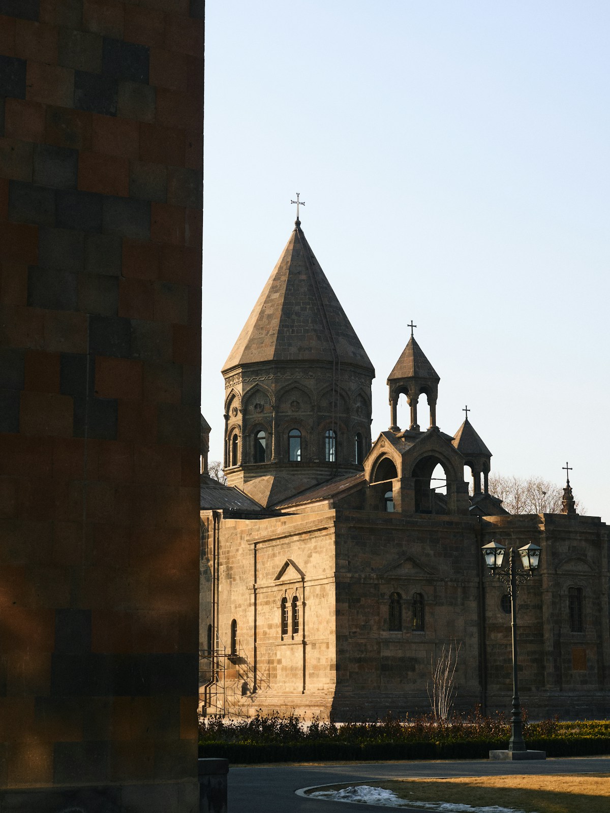 A stone church at the Etchmiadzin Cathedral complex, UNESCO World Heritage Site, Vagharshapat, Armenia