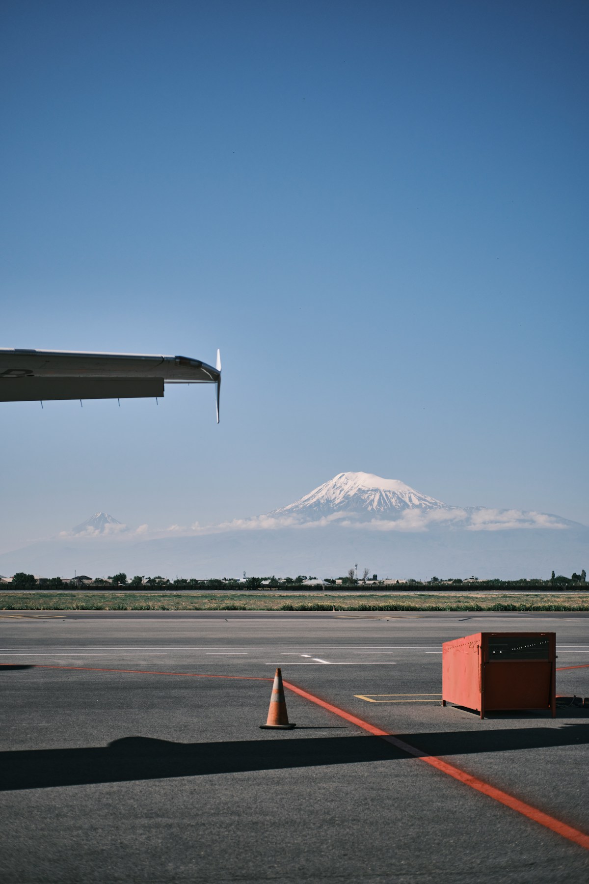 FlyOne Armenia Airbus A321neo on the apron at Zvartnots International Airport