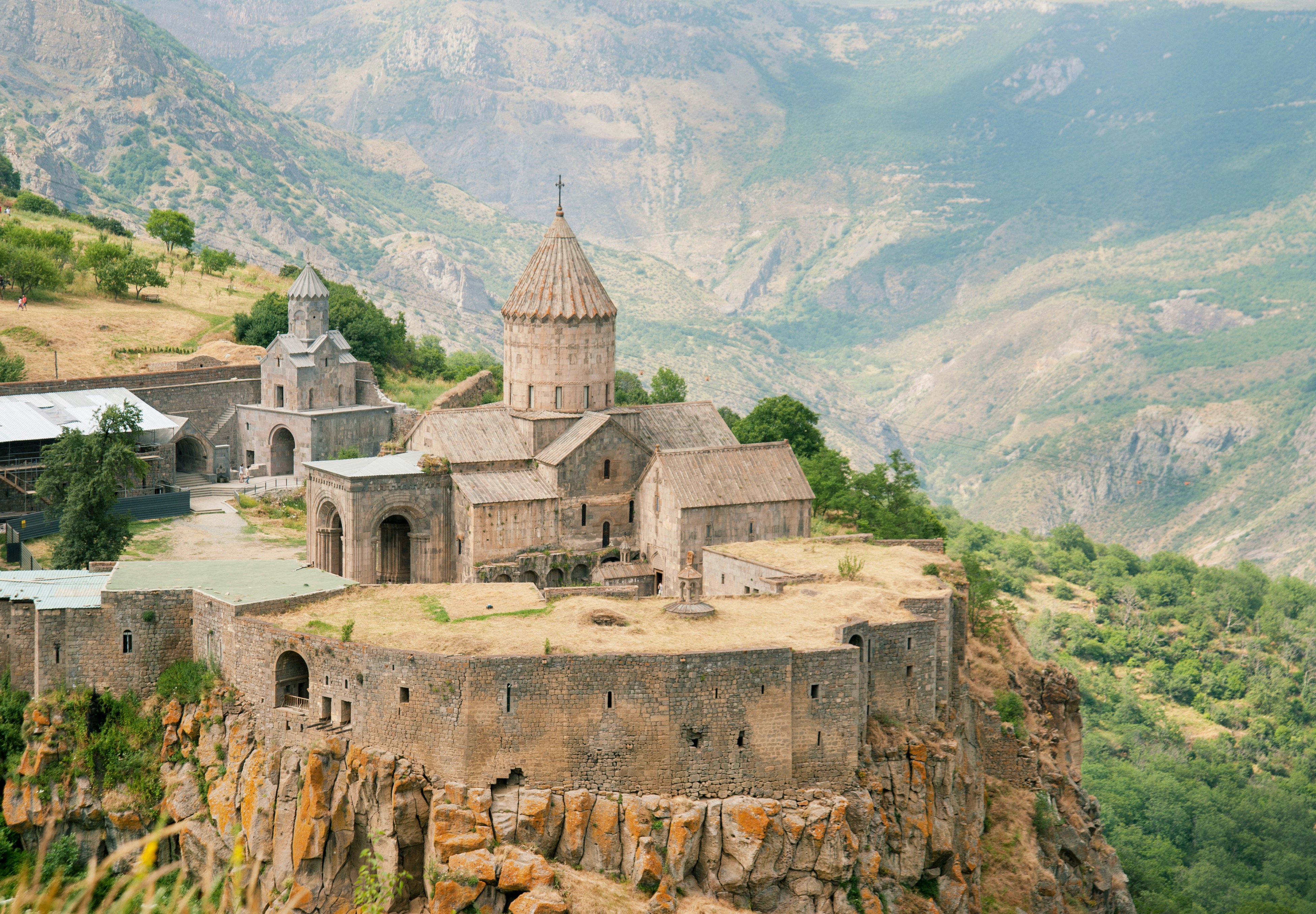 Armenian passport and entry stamp documents
