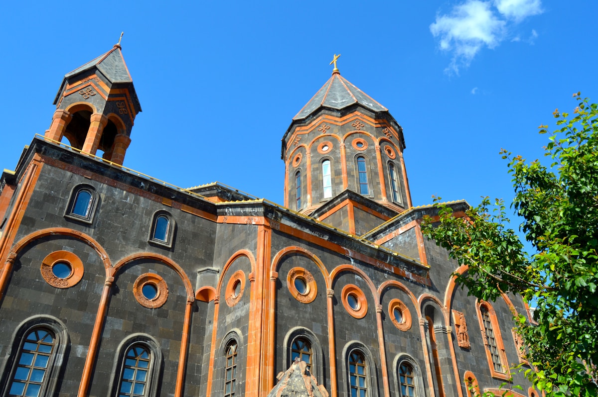 A historic church in the old quarter of Gyumri, Armenia