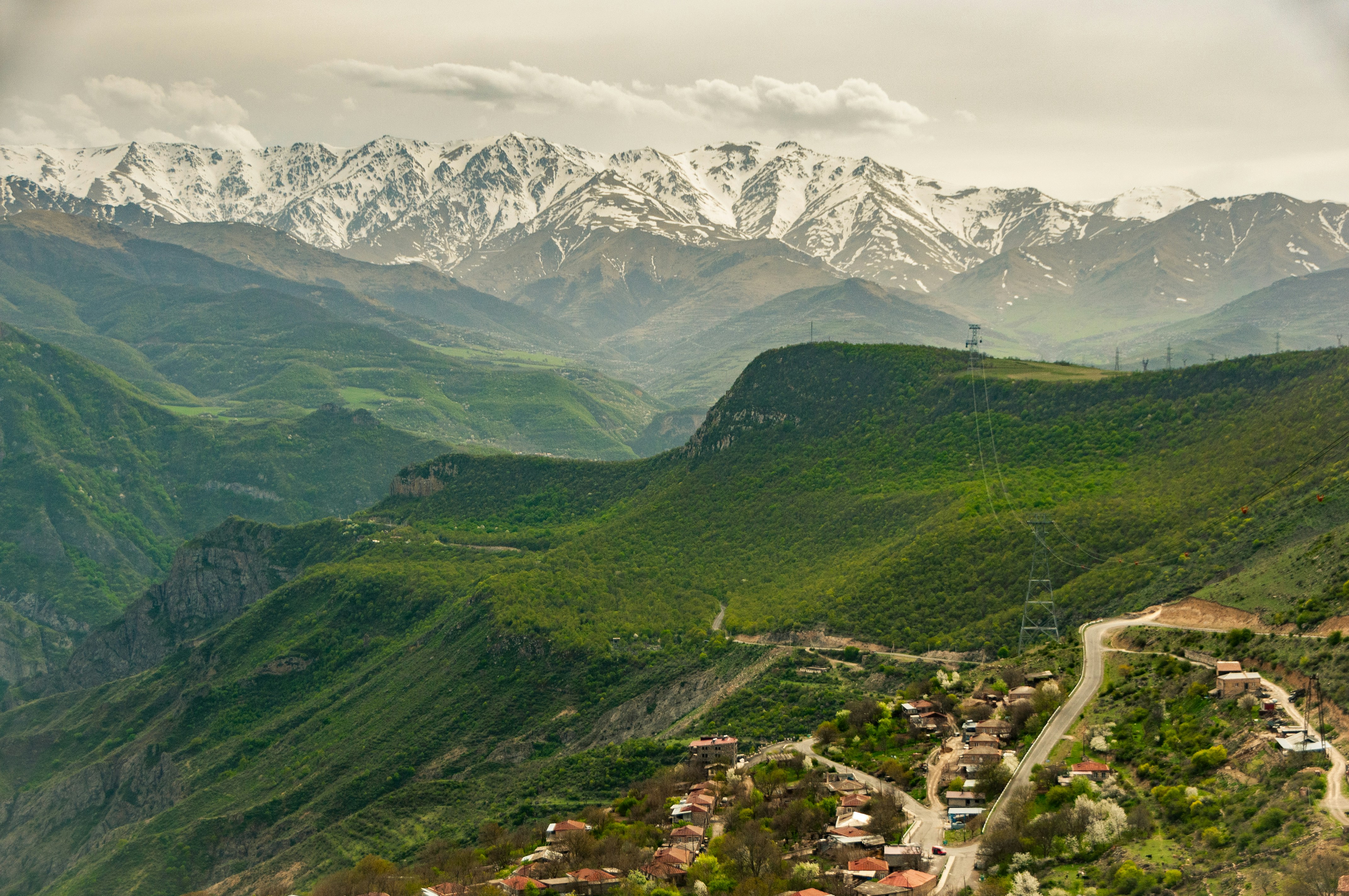 Mountain village in the Zangezur range near Kapan, Syunik Province, south Armenia