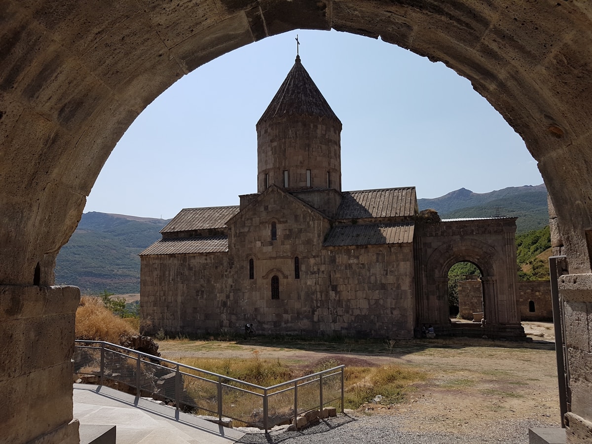 Tatev monastery in autumn colours, southern Armenia — visiting Armenia in October