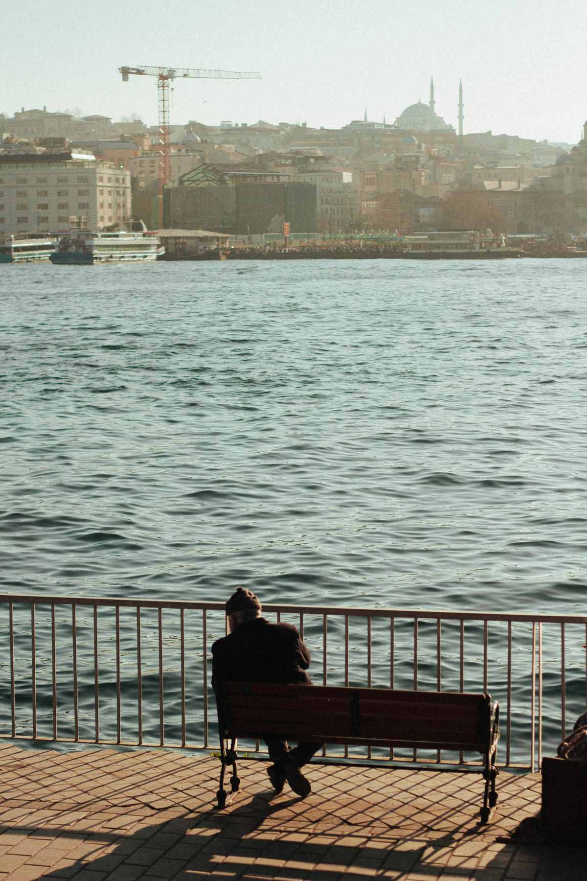 Istanbul waterfront with mosque skyline and the Bosphorus - destination for travellers from Yerevan